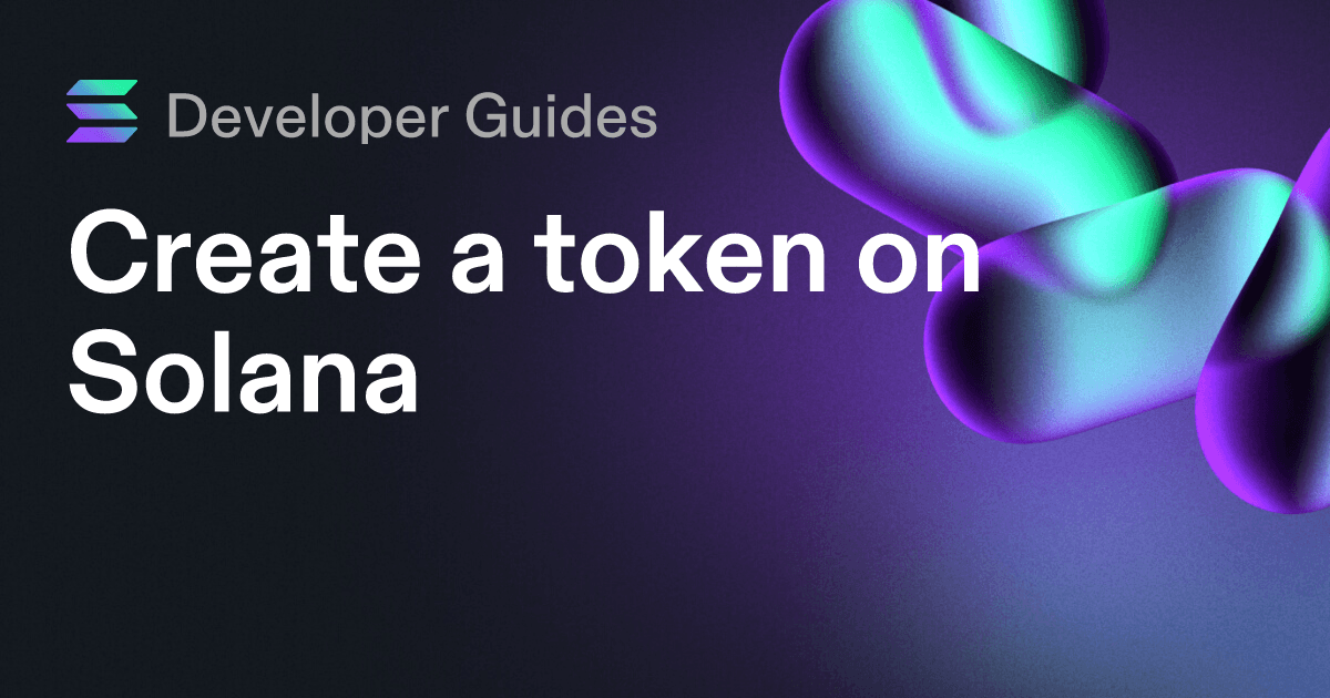 Create a token on Solana